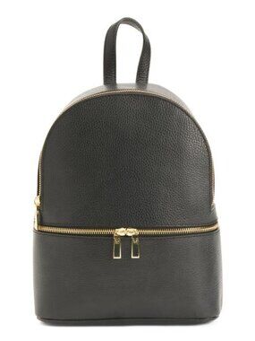 PULICATI Made In Italy Leather Backpack